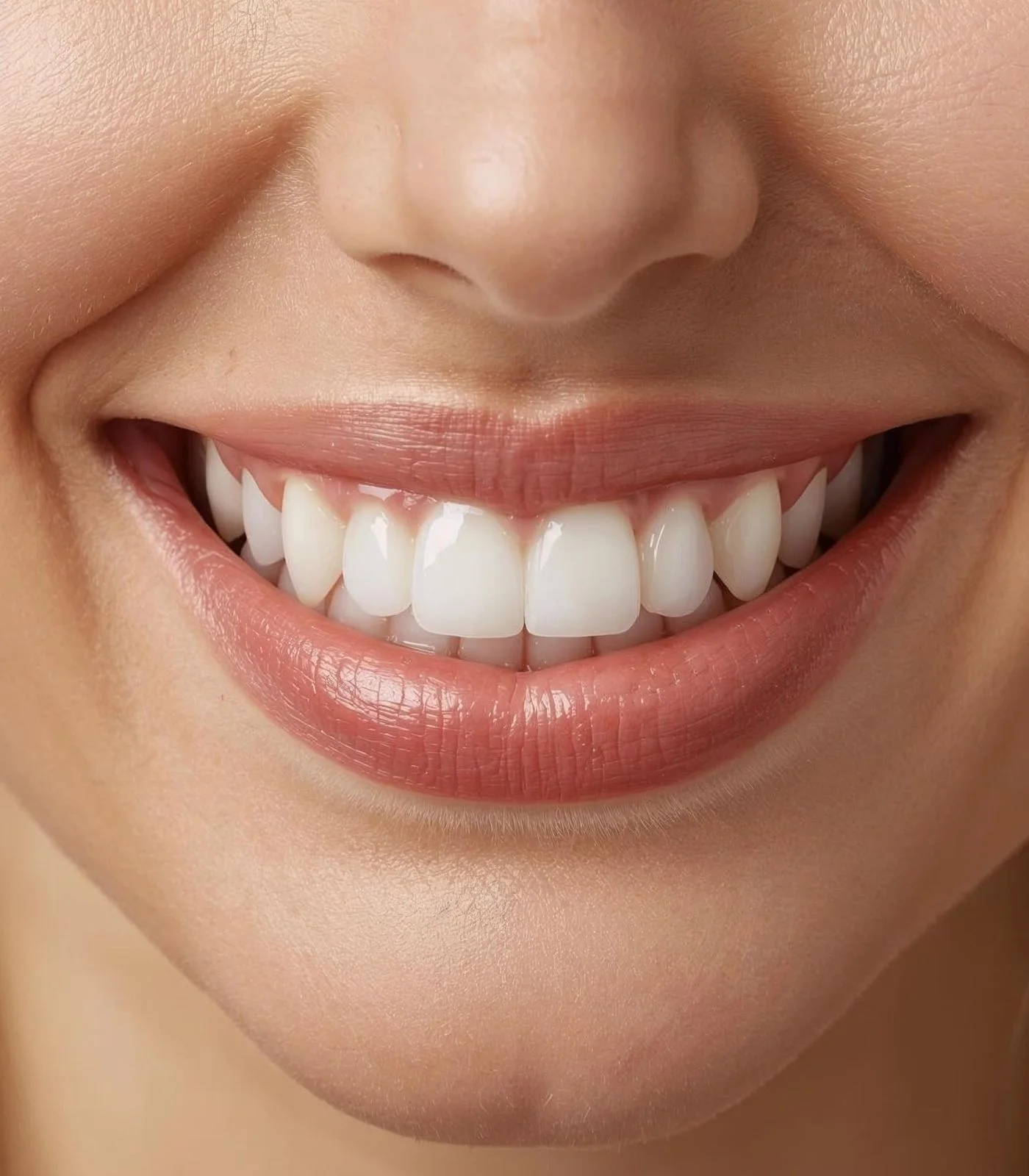 Paciente sonriendo con dientes alineados tras tratamiento de ortodoncia en la clínica dental Multiestetik en Bilbao